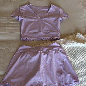 Lavender Women's Athletic Set